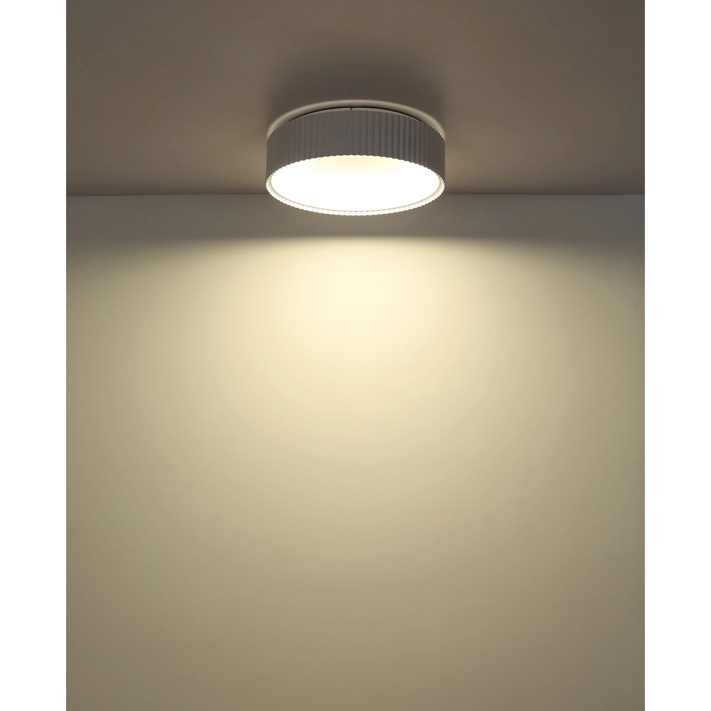 Ceiling lamp Kemp white Ø 46cm Globo 9007371578269