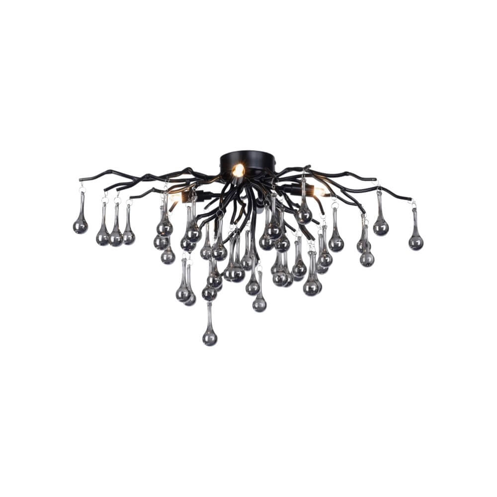 Chandelier Icicle black 60cm Paul Neuhaus 4012248377574