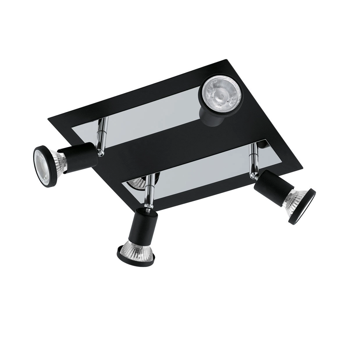 LED ceiling spot Sarria 4-light black