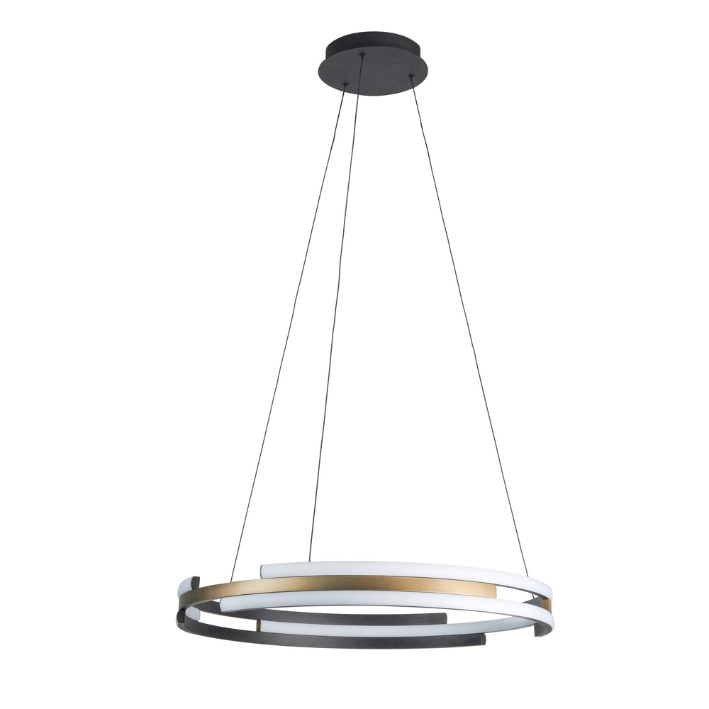 Pendant lamp Orion black with copper bronze Ø 60cm