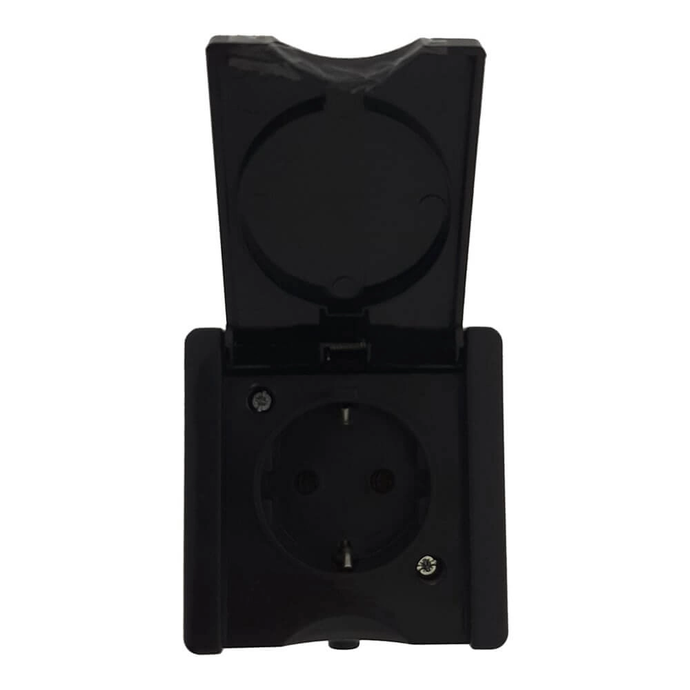 Socket ProAQA earthing black Lyora 4008224658898