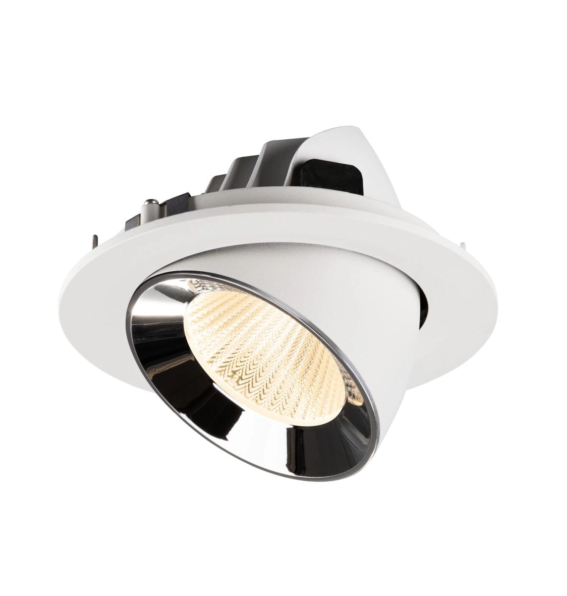 Recessed spotlight Numinos Gimble L white/chrome 2700K - 40deg SLV 4024163310376