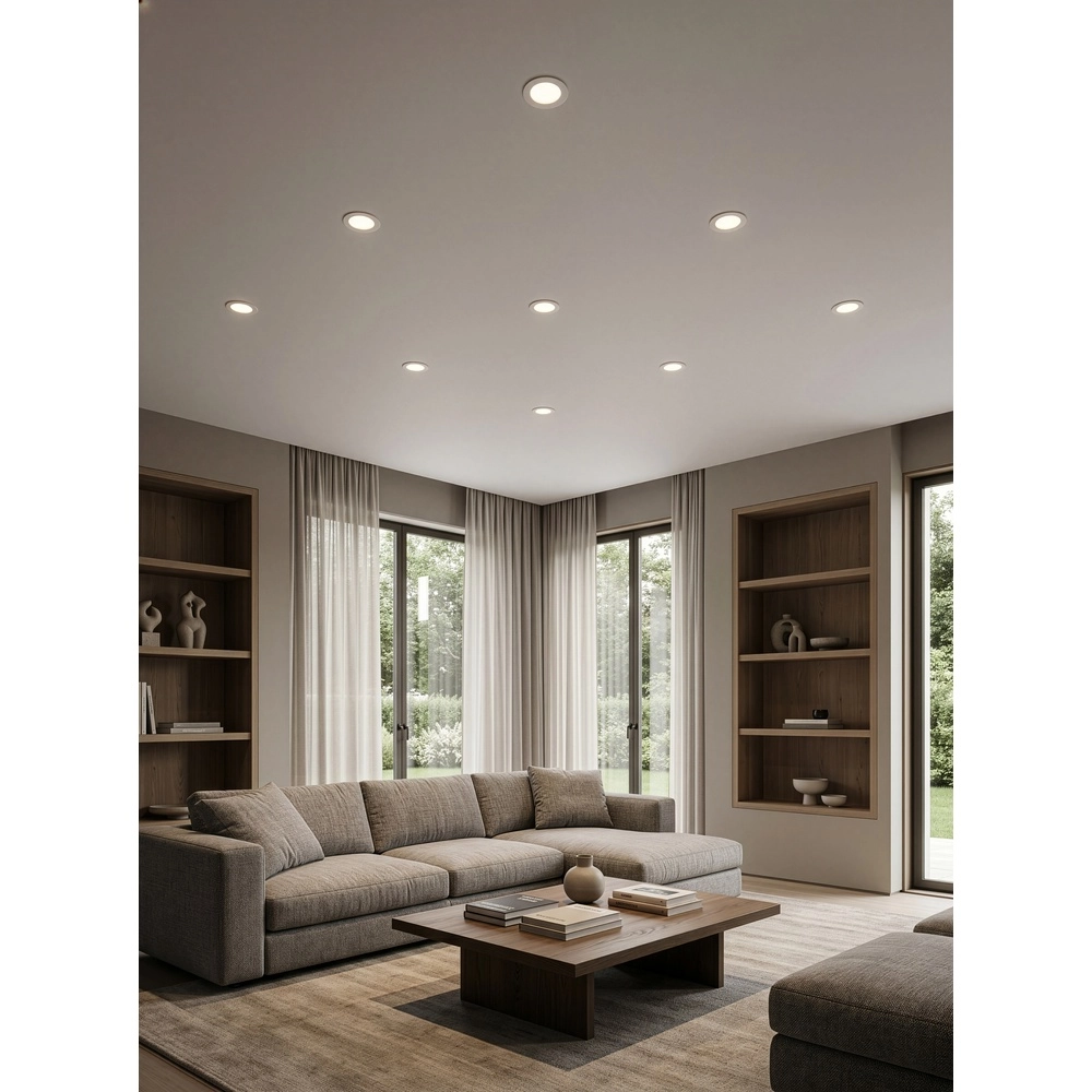 Recessed spotlight Ural white Ø 12cm Trio 4017807711417