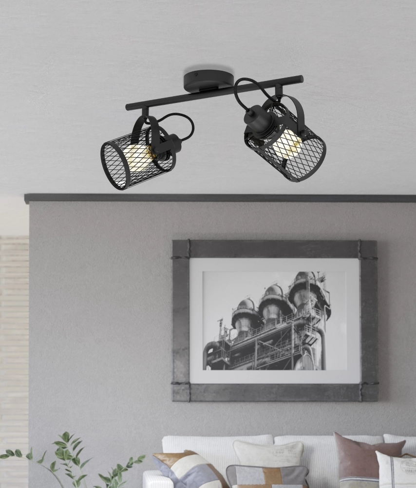 Ceiling lamp Dellow 1 black 2-lightest Eglo 9002759312442