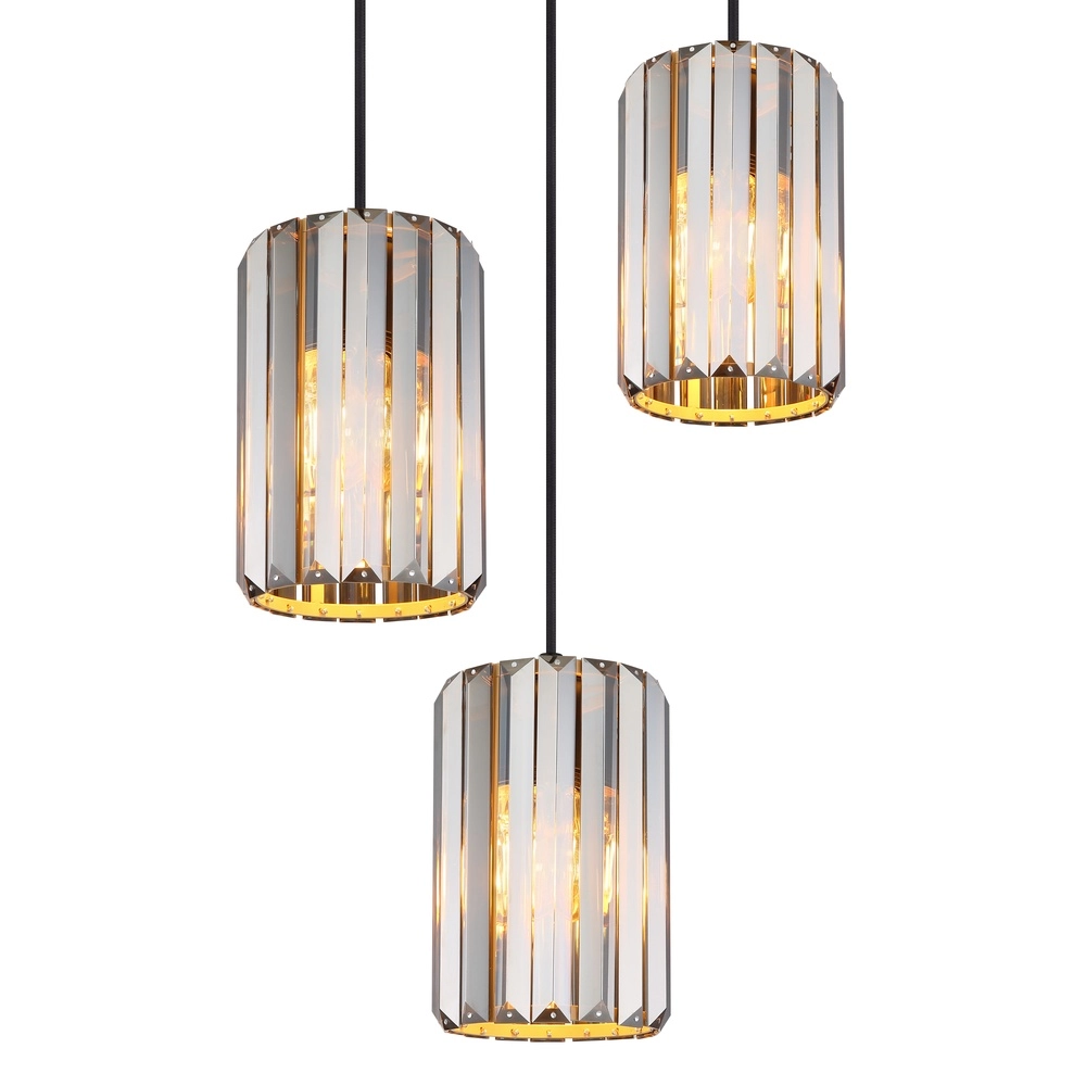 Pendant lamp Run 3-light round Globo 9007371516964