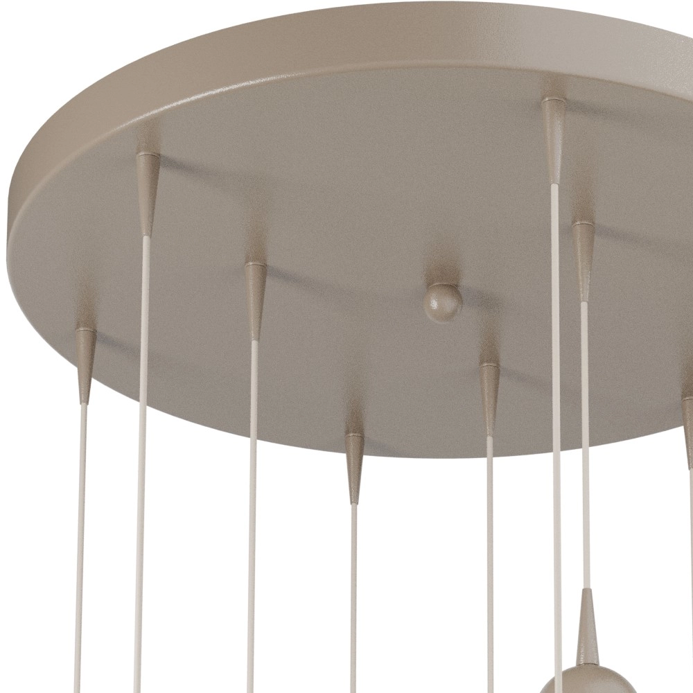 9-light pendant lamp Talana beige terra Ø 50cm DTW Masterlight 8718121399096