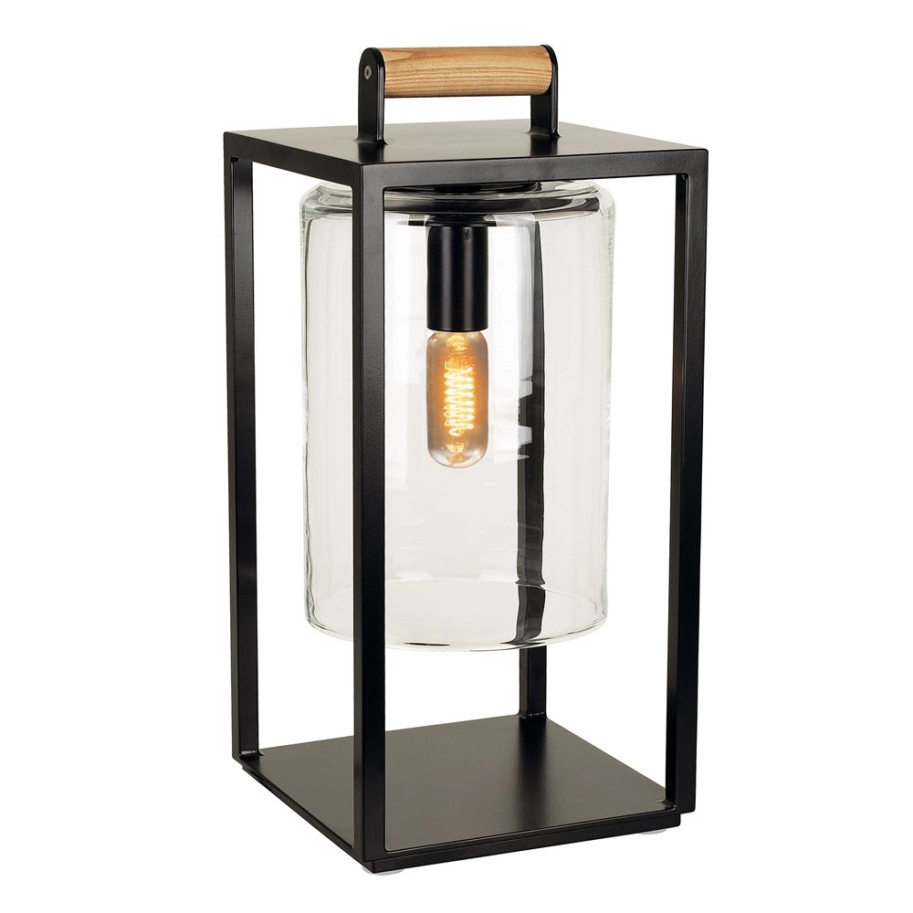 Outdoor table lamp rural Dome Teak