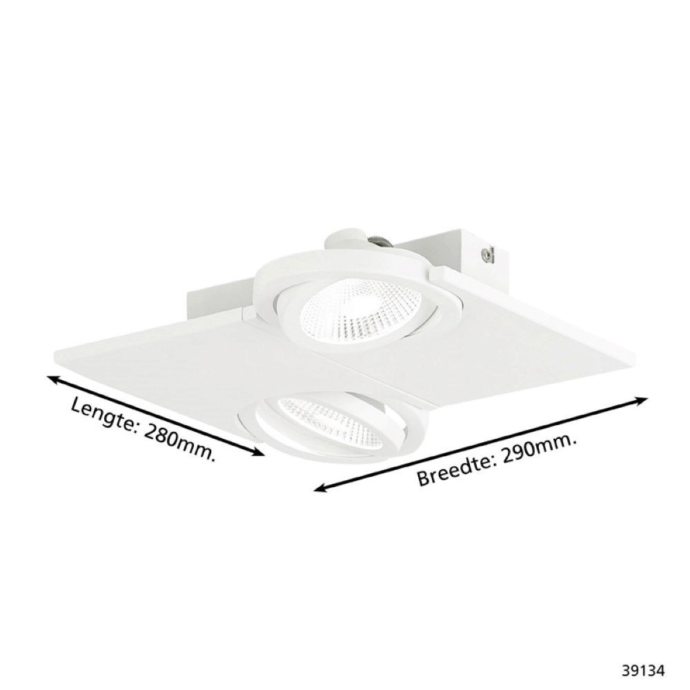spotlight Brea 2-light white Stars of Light 9002759391348