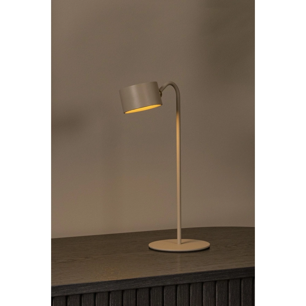 Rechargeable desk lamp Jolan taupe Lucide 5411212461100
