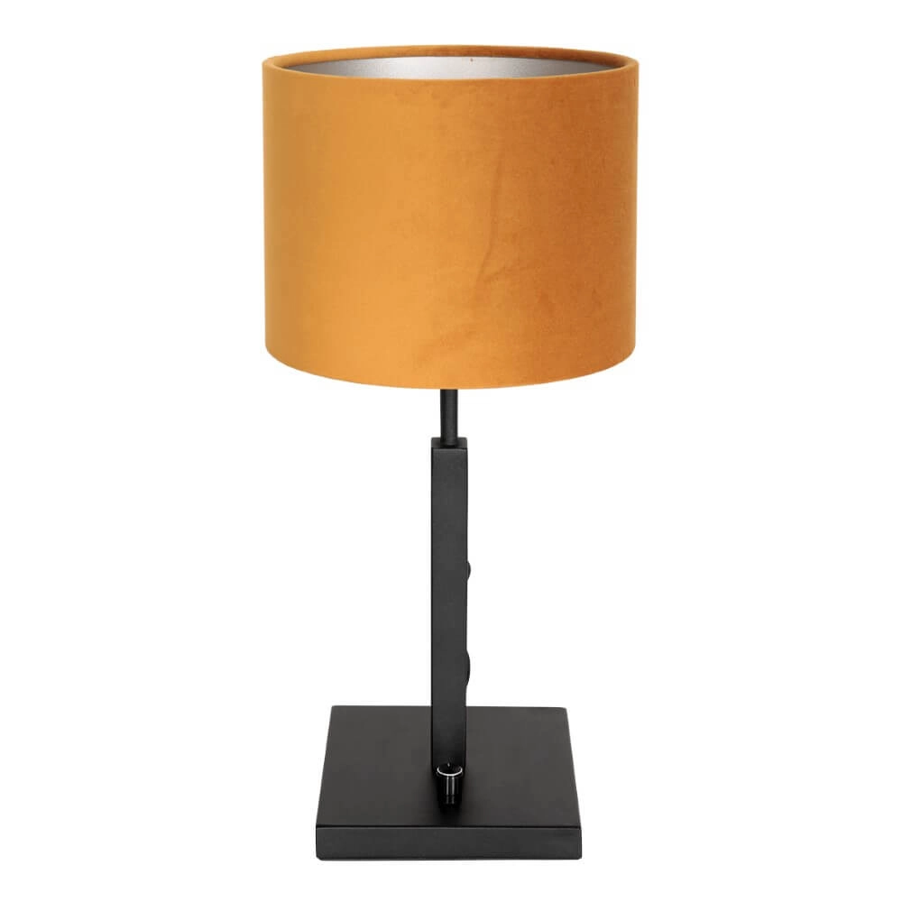 Table lamp Stanger black with gold velvet