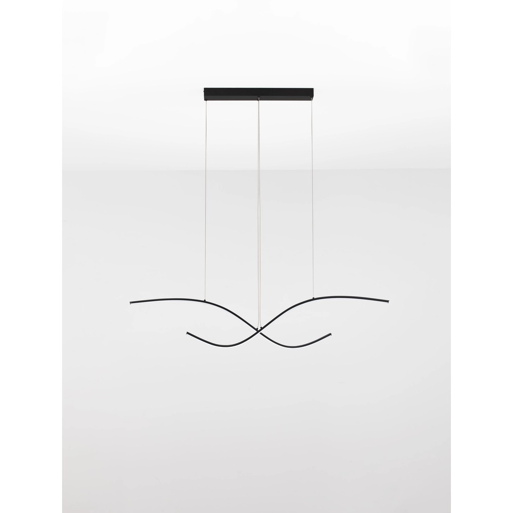 Hanging lamp curl Brio black Lyora 5212017479839