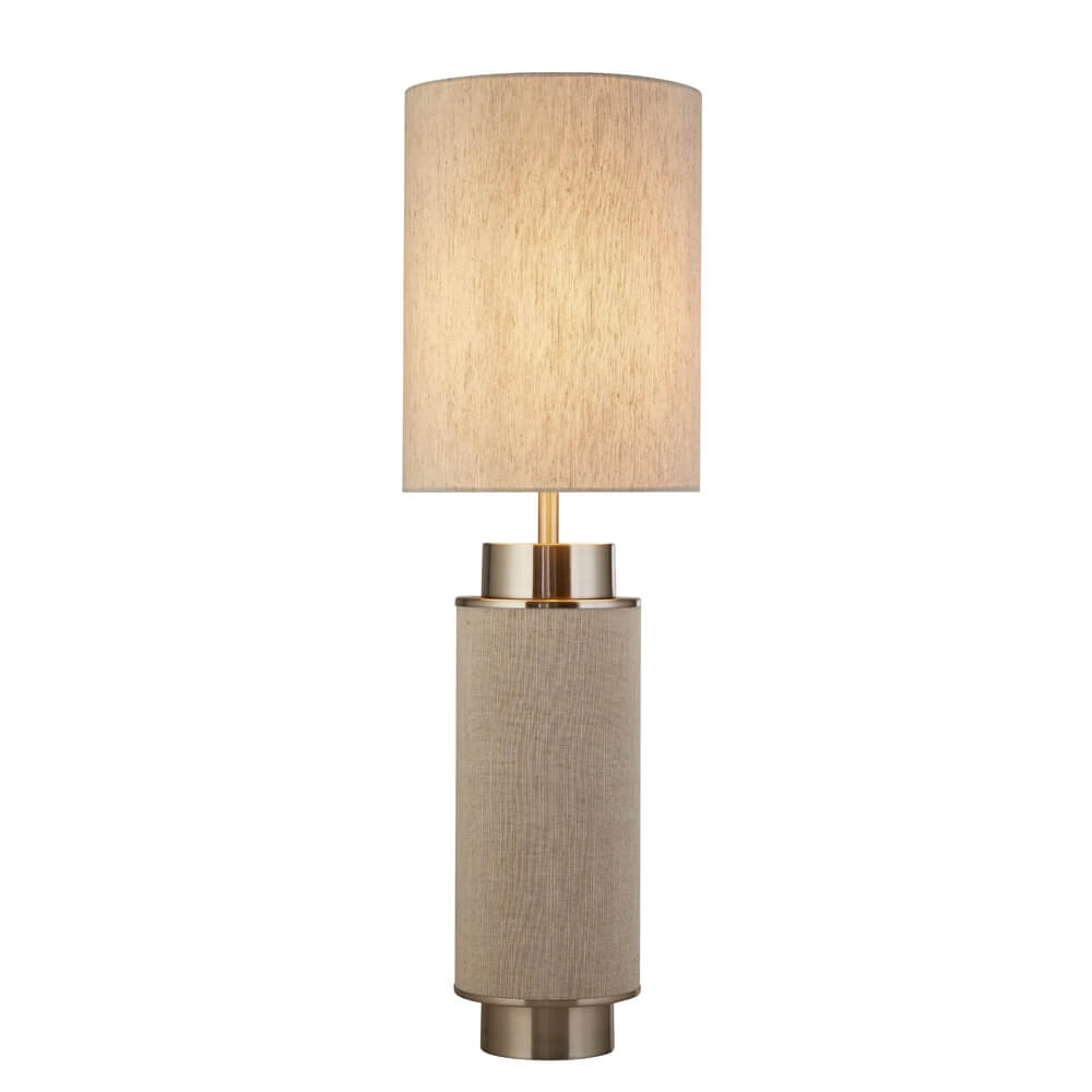 Table lamp Flask 72cm nickel with vintage sand