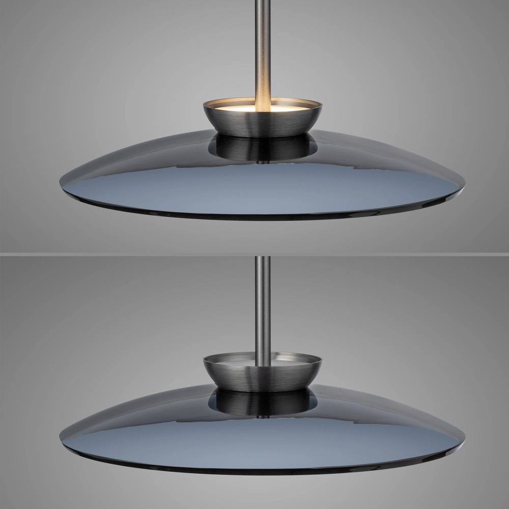 Pendant lamp Ø 50cm Pure E-Moon with smoke glass Paul Neuhaus 4012248386361