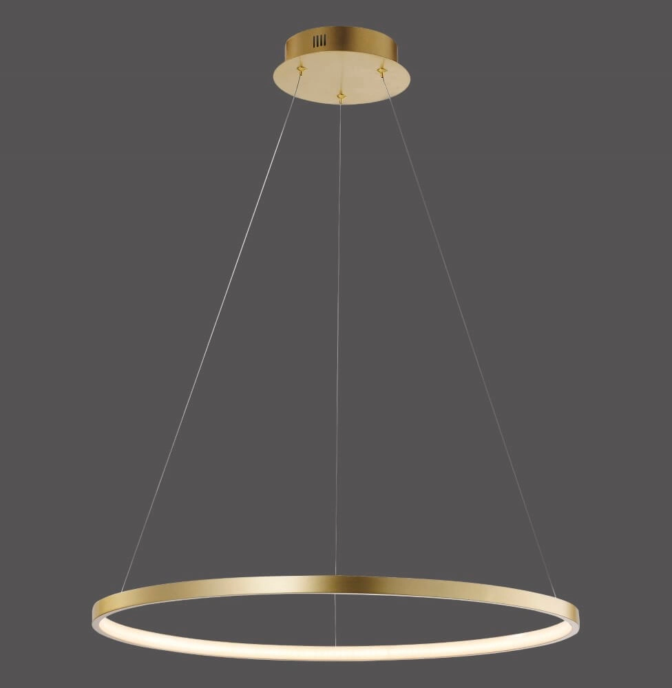 Round pendant lamp Circle gold Ø 60cm Just Light 4043689960414