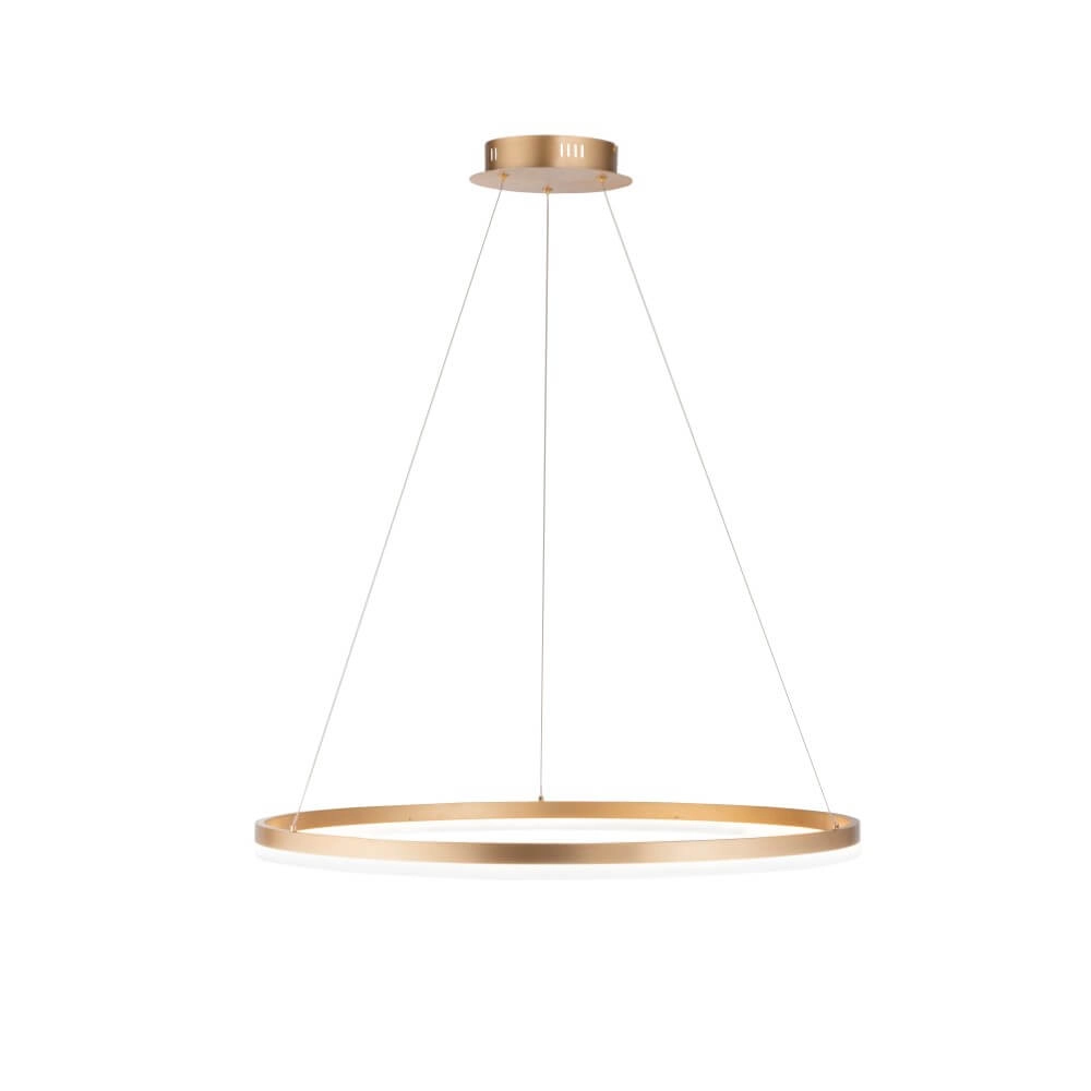 Modern pendant lamp Titus Ø 80cm antique brass