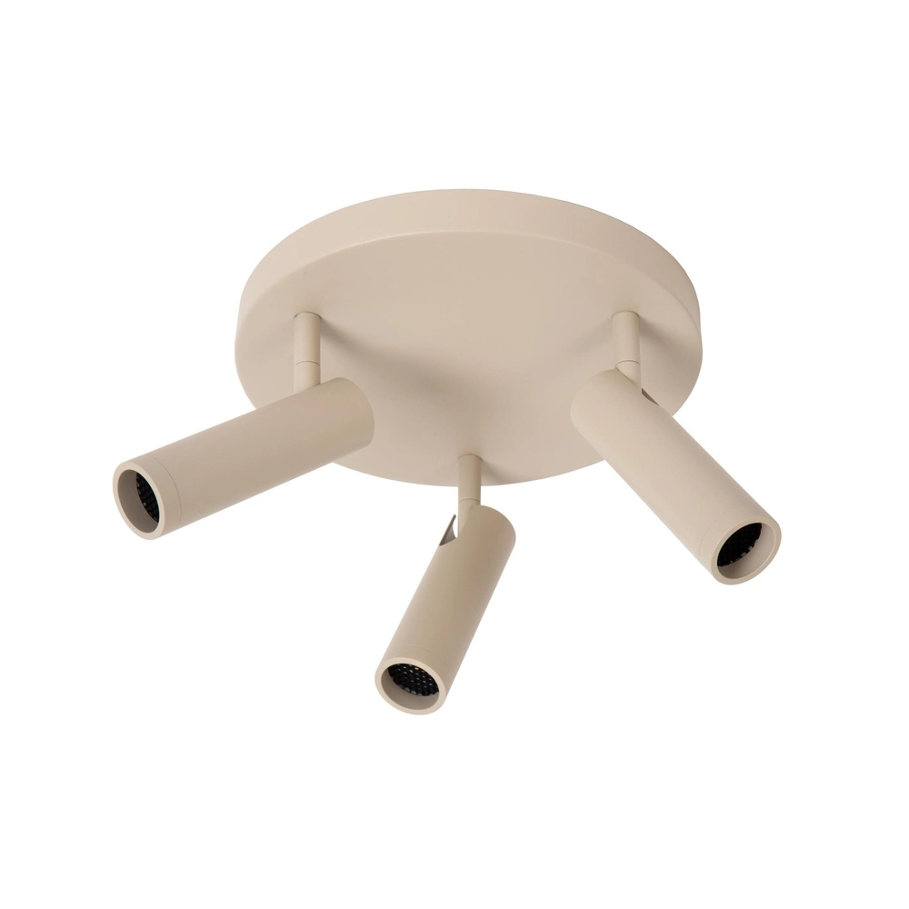 Sleek ceiling lamp Grado 3-light sand brown