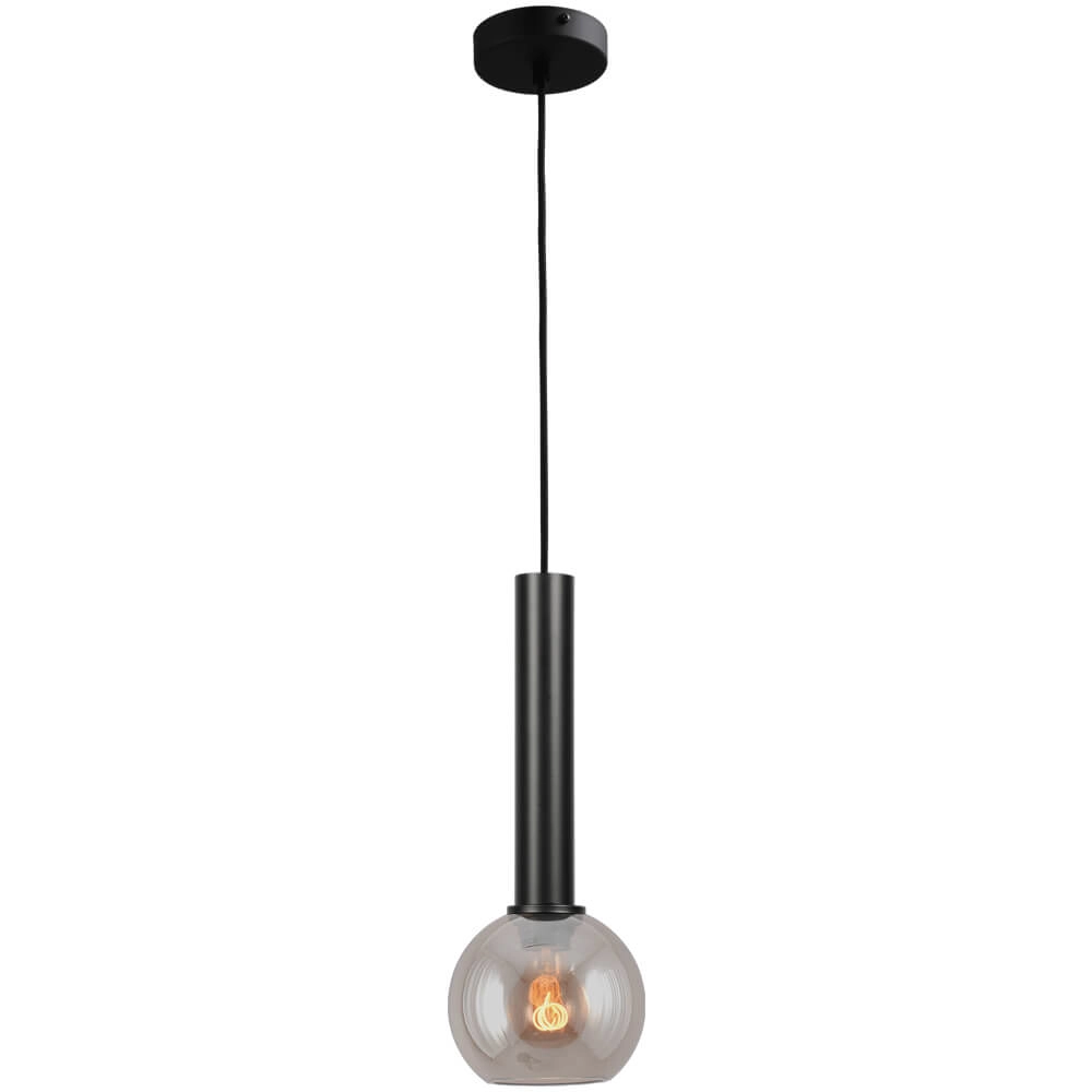 Hanging lamp Ø 15cm Bella 2 Black with gold glass