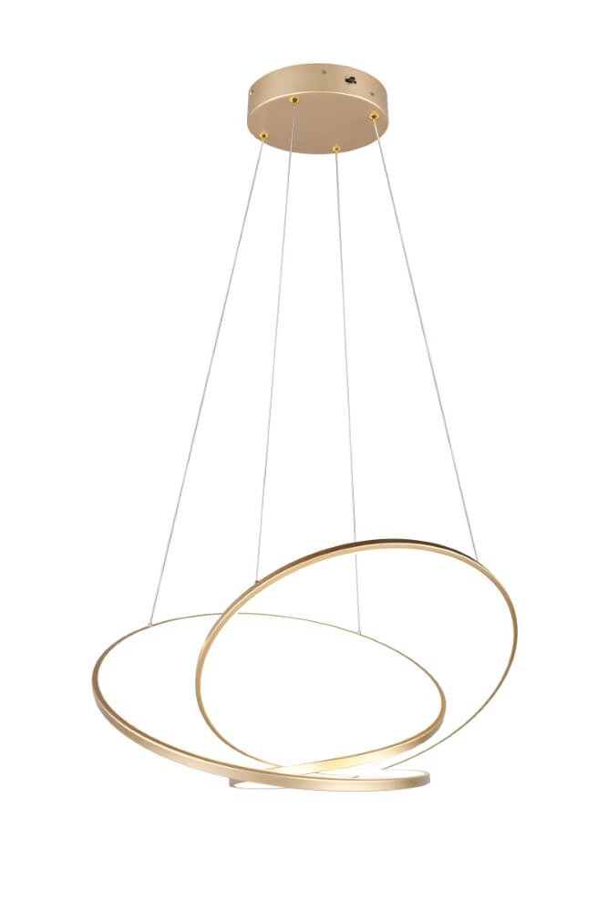 Vide pendant lamp Darvin gold - 75cm Trio 4017807616071