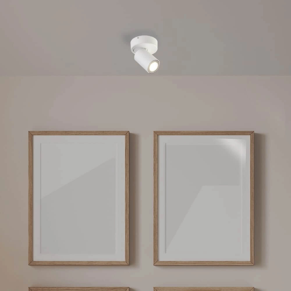 Ceiling lamp Moon 1 Round white Lyora