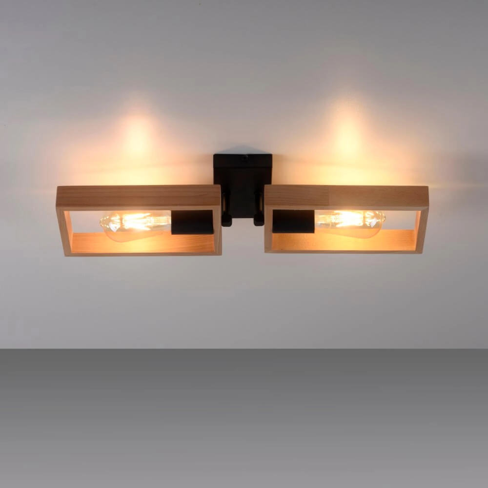 Country ceiling lamp Franky 2-light Just Light 4043689983116