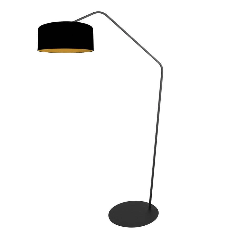 Floor lamp Zig-Zag black with gold inside Ø 50cm Steinhauer 8712746179286
