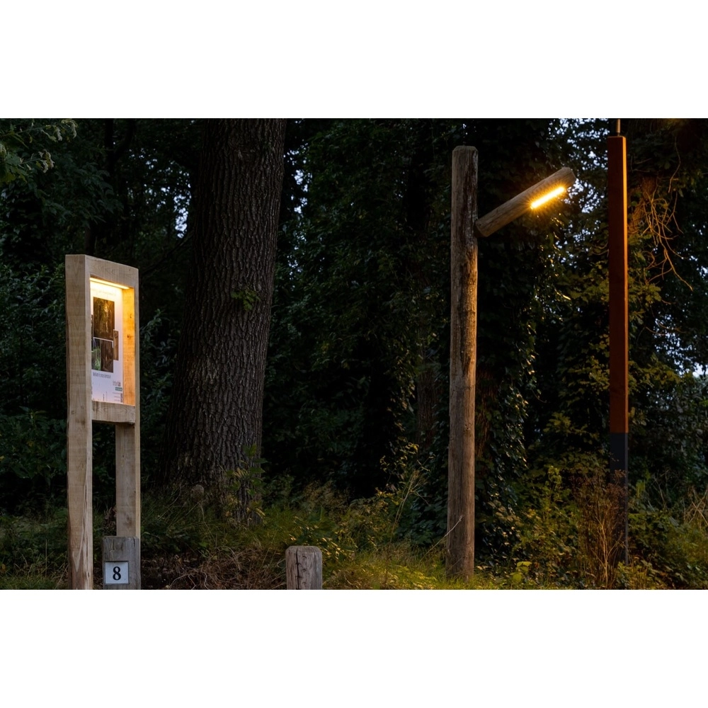 Wooden lantern Alto Chestnut - 3M - 3000K Timberlab 8716803513488
