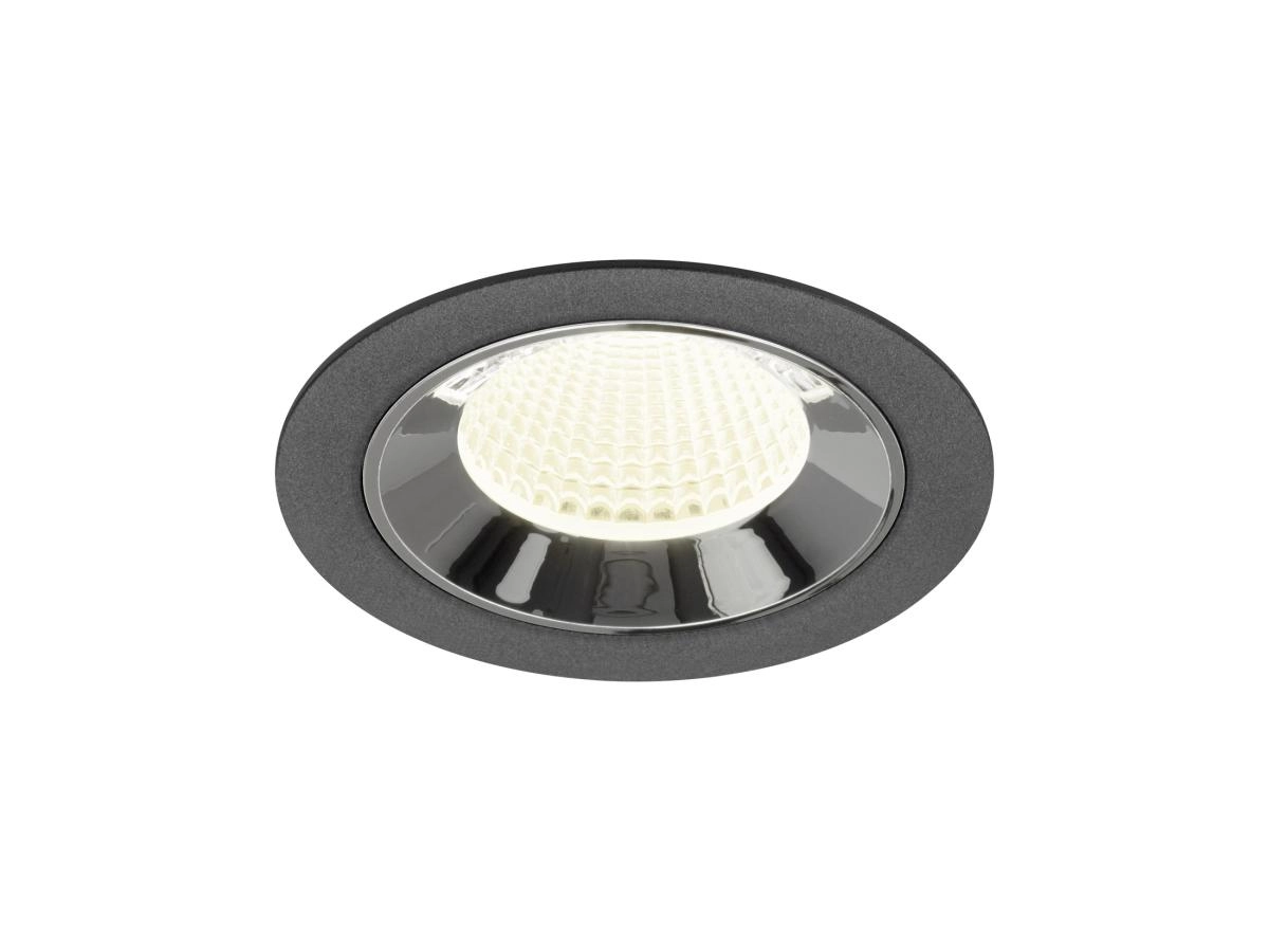 Recessed spotlight Numinos M black/chrome 4000K - 40deg