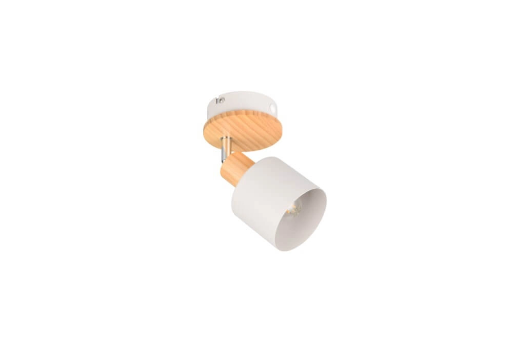Single ceiling light Shanti with wood look Trio 4017807615715