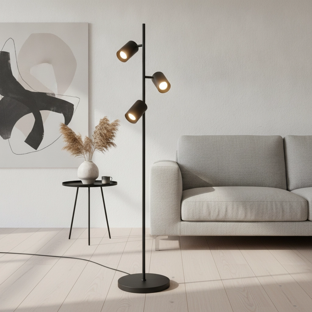 Floor lamp Megano black 3-lights