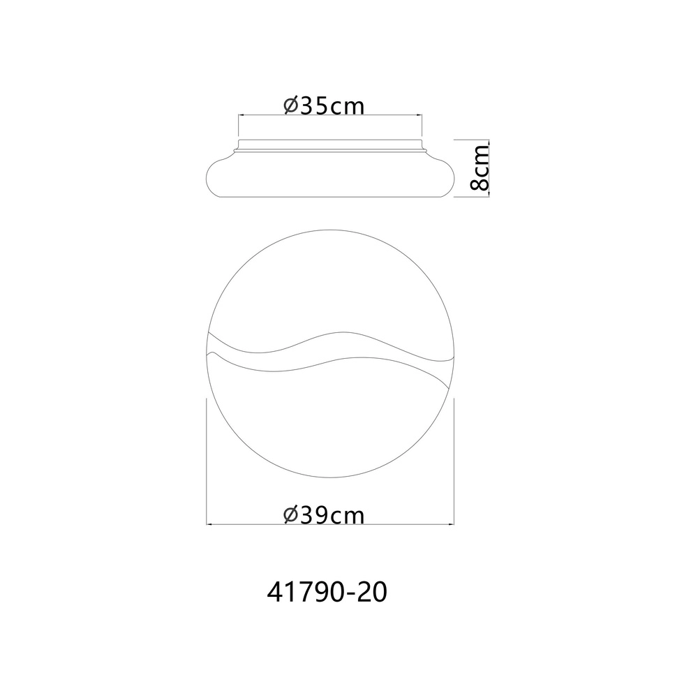 Design ceiling lamp Leticia Ø 39cm Globo 9007371549900