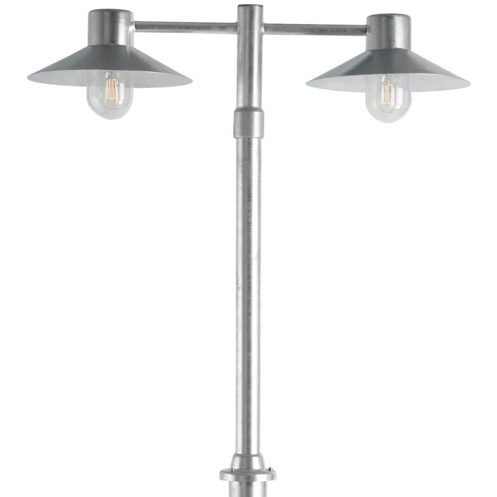 Terrace lamp Selva 2-light zinc gray Franssen 7042892750031