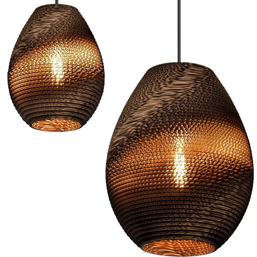 6-light pendant lamp Carta Trendy Think-paper cap cocoa Masterlight 8718121437477
