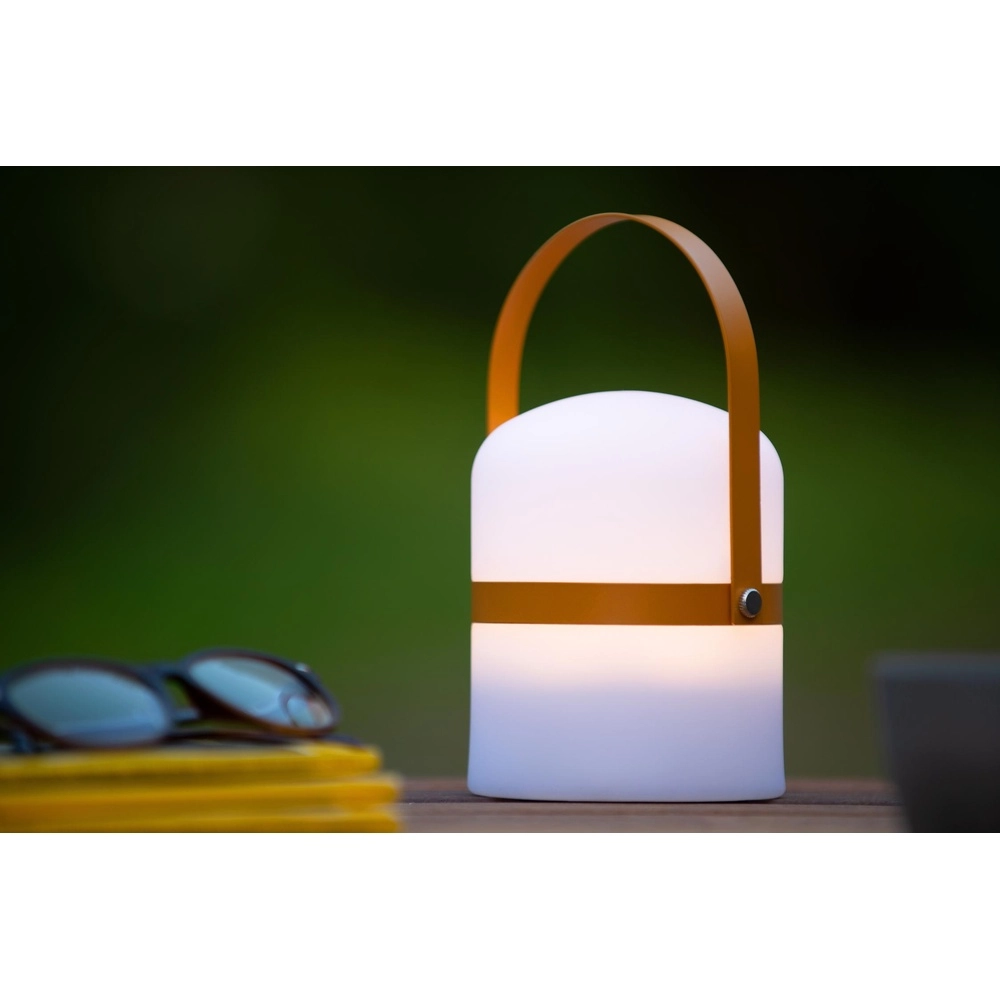 Rechargeable table lamp Little Joe orange Lucide 5411212061430
