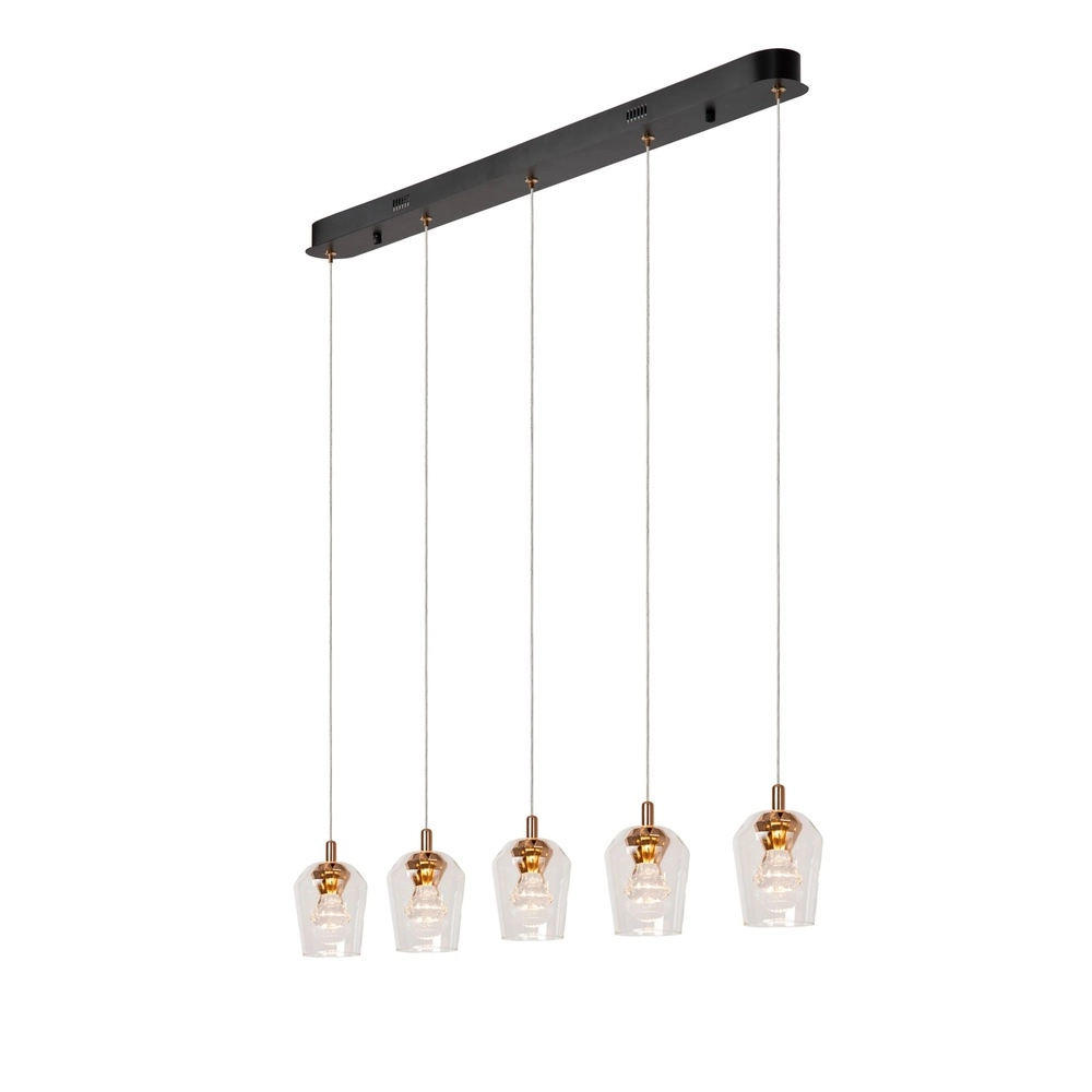 Unique pendant lamp Berliane 5-light straight Lucide 5411212011008