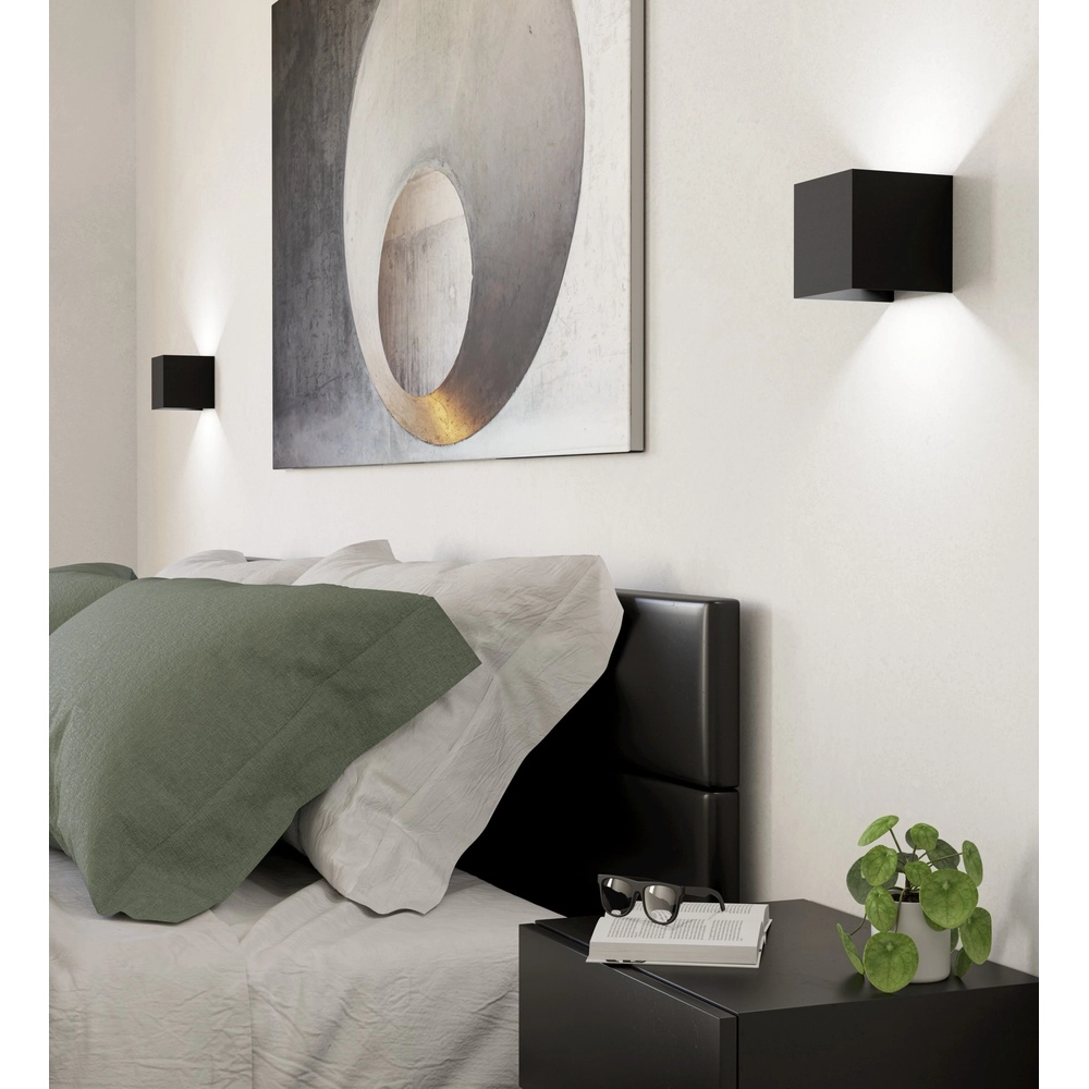 Led wall spot Valmontone Up & Down - Black Eglo 9008606315963