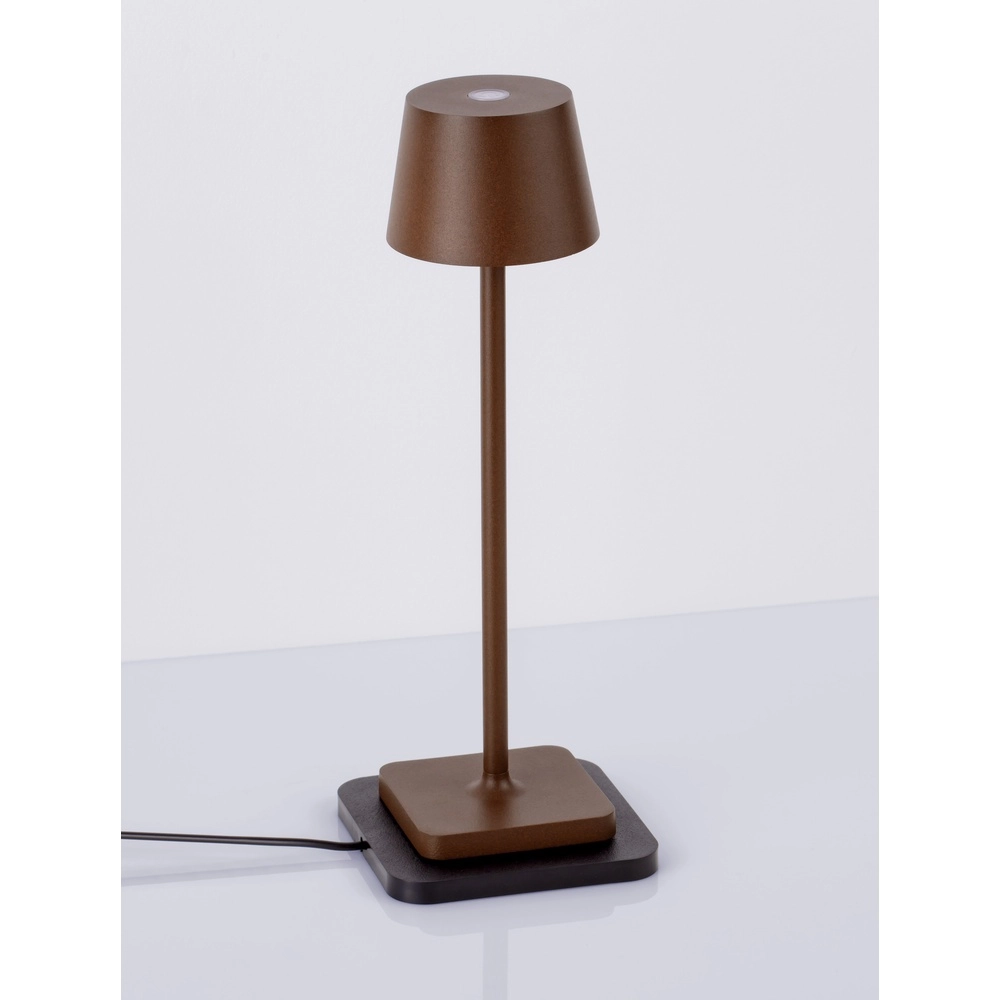 Rechargeable table lamp Deck Rusty brown Lyora 5212017449245