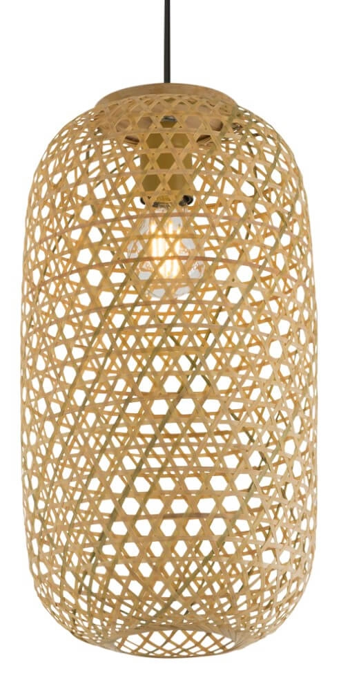 Rattan hanging lamp Mirena Ø 22cm Globo 9007371406555