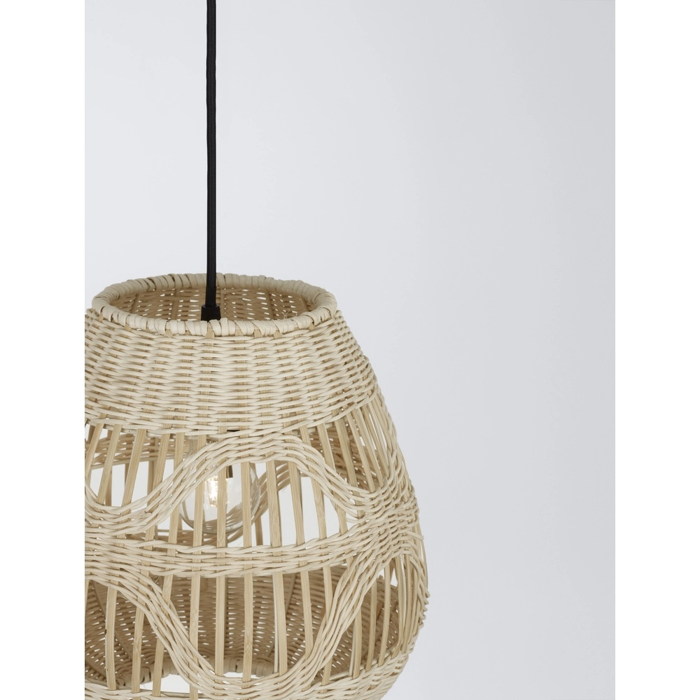 Rattan pendant lamp Marlo Ø 27cm Lyora 5212017438799