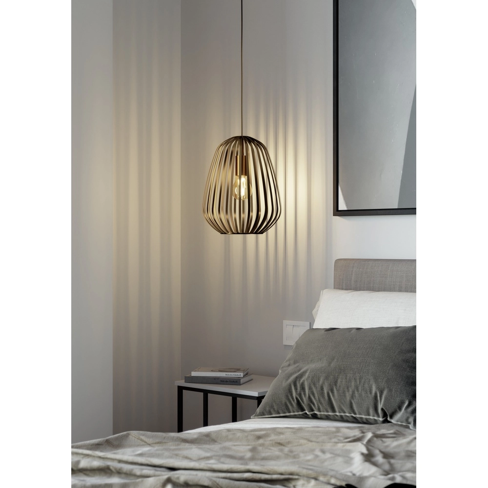Bronze pendant lamp Espinal Ø 28cm - 1x E27 Eglo 9008606312580