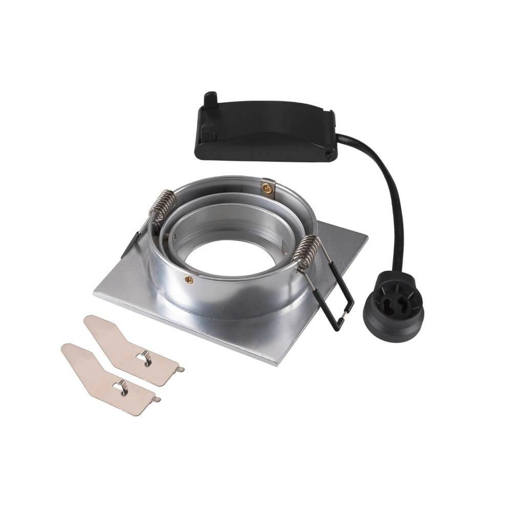 Recessed spotlight New Tria 75 square - aluminium - GU10 SLV 4024163276108