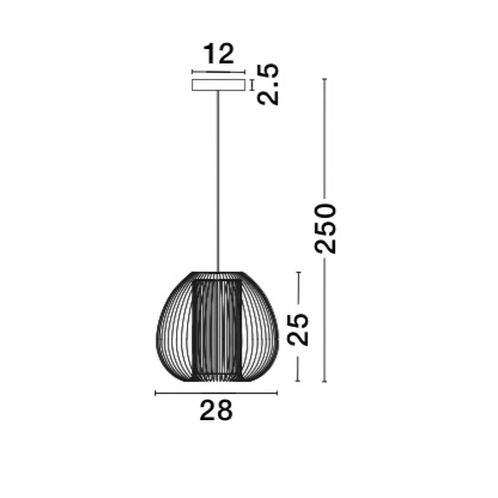Pendant lamp Desire grey Lyora 5212017416728