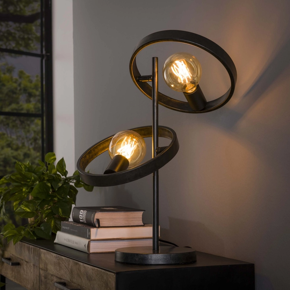 Rings table lamp Hover 53cm high - charcoal