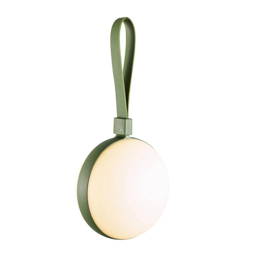 Sleek table lamp Bring To-Go green Ø 12cm