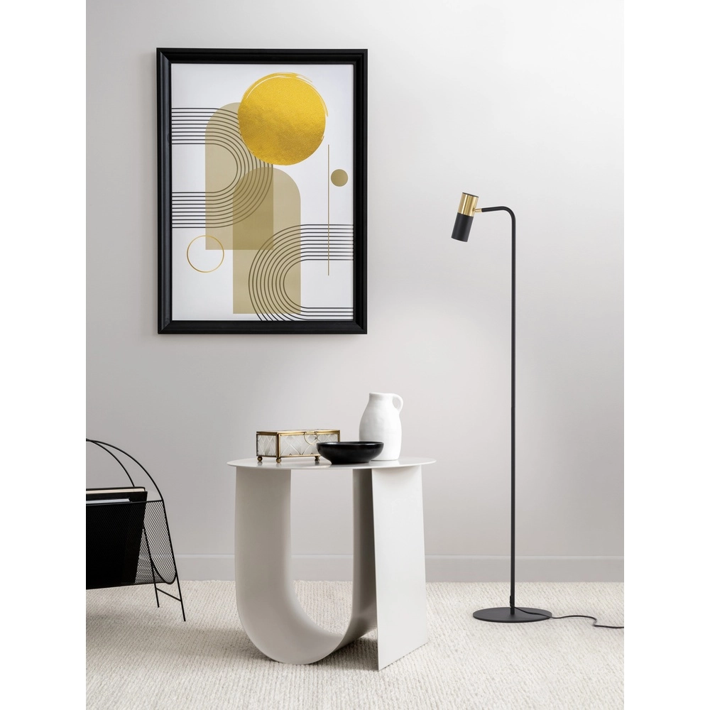 Floor lamp Pongo black with gold Lyora 5212017441799