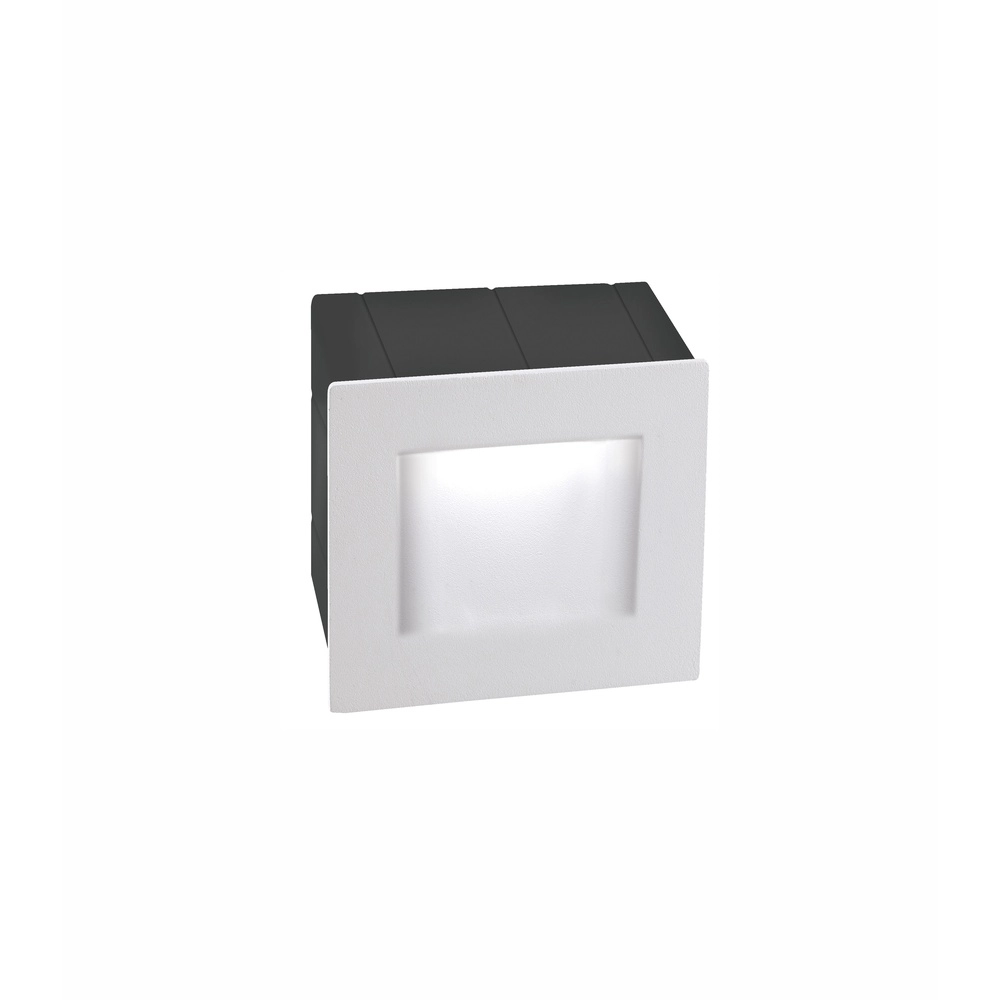 Recessed light Krypton Square White 8cm