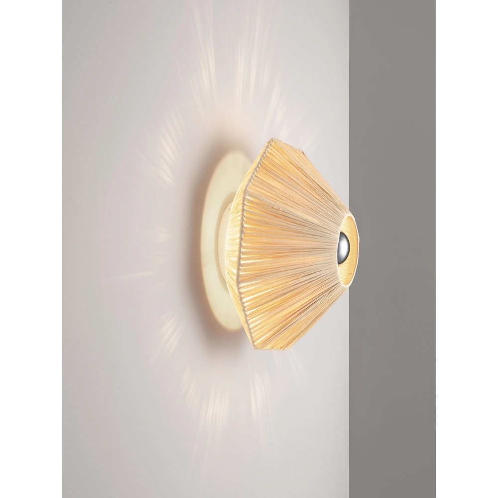Japandi wall lamp Elvio Ø 30cm Lyora 5212017493880