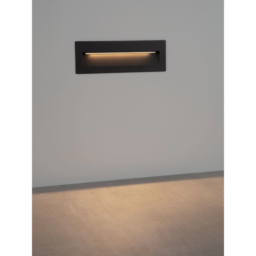 Recessed wall lamp Drat Black Lyora 5212017498021