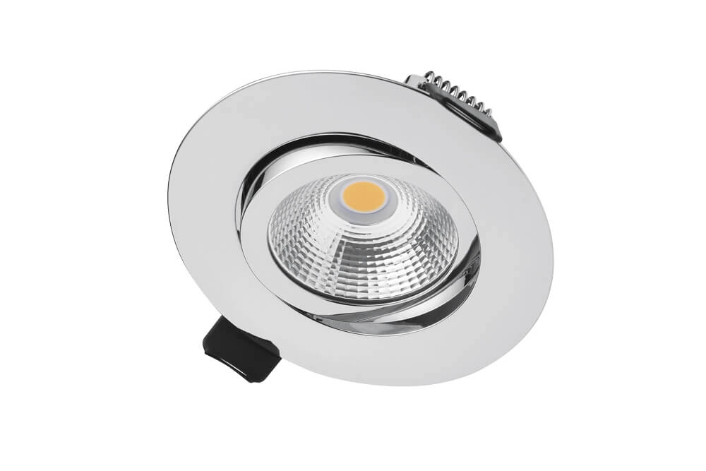 Flat recessed spotlight Lux Slim 3000K - chrome