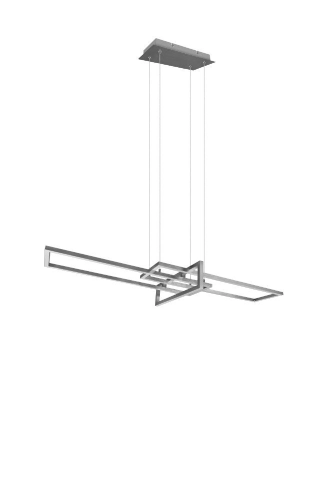 LED pendant light Salinas 110cm metallic gray Trio 4017807487909