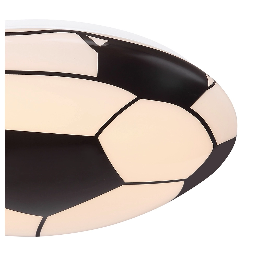 Children's room ceiling lamp Lemmi football black with white Globo 9007371389865